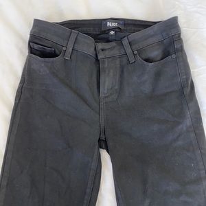 Paige Verdugo Ultra Skinny, black jeans (coated)